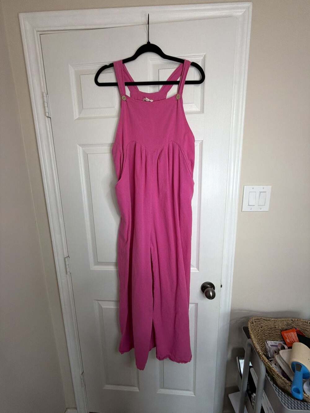 BiB! Pink Sleeveless Jumpsuit Size L